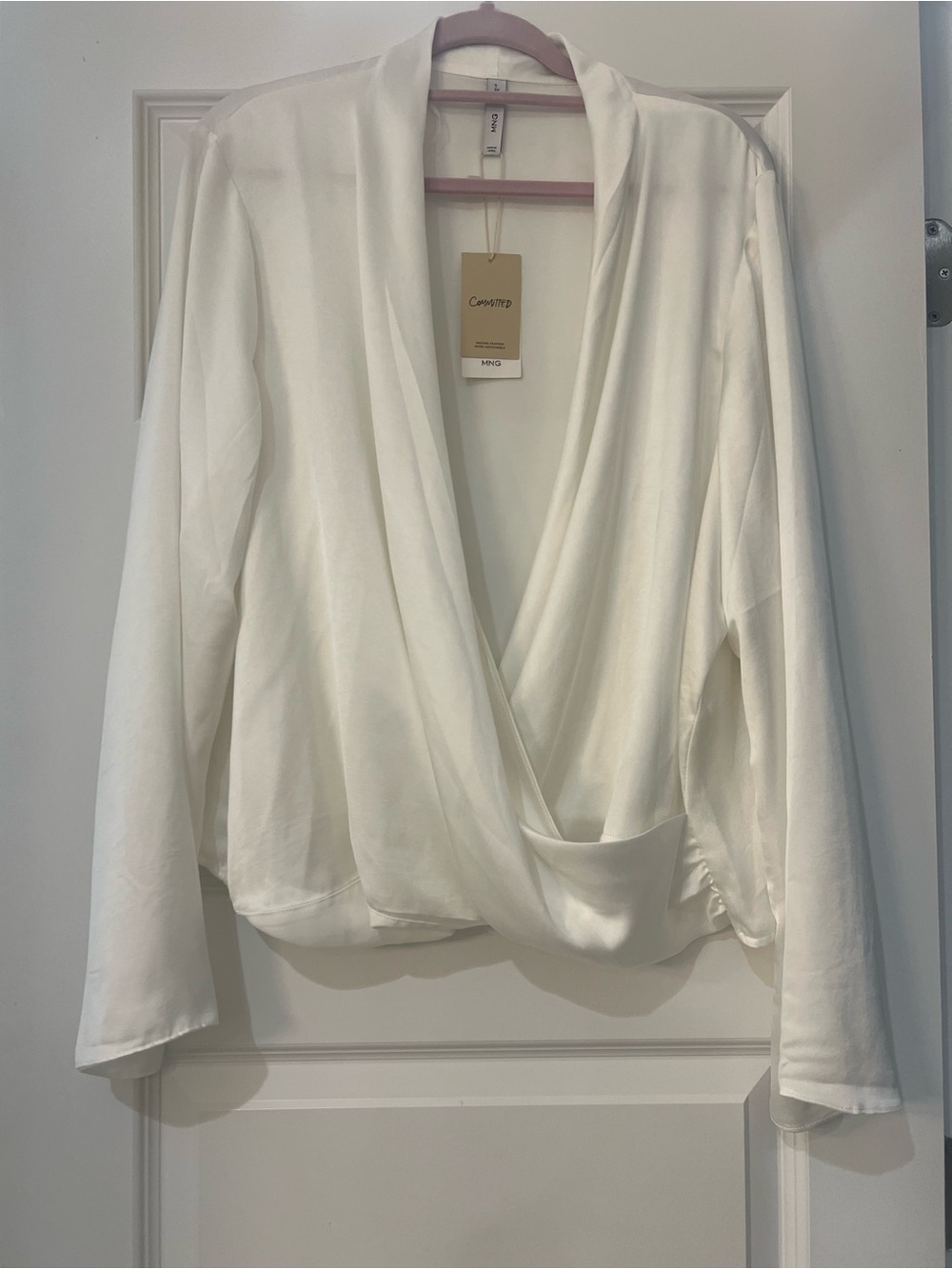 Mango Cream Blouse with Tag